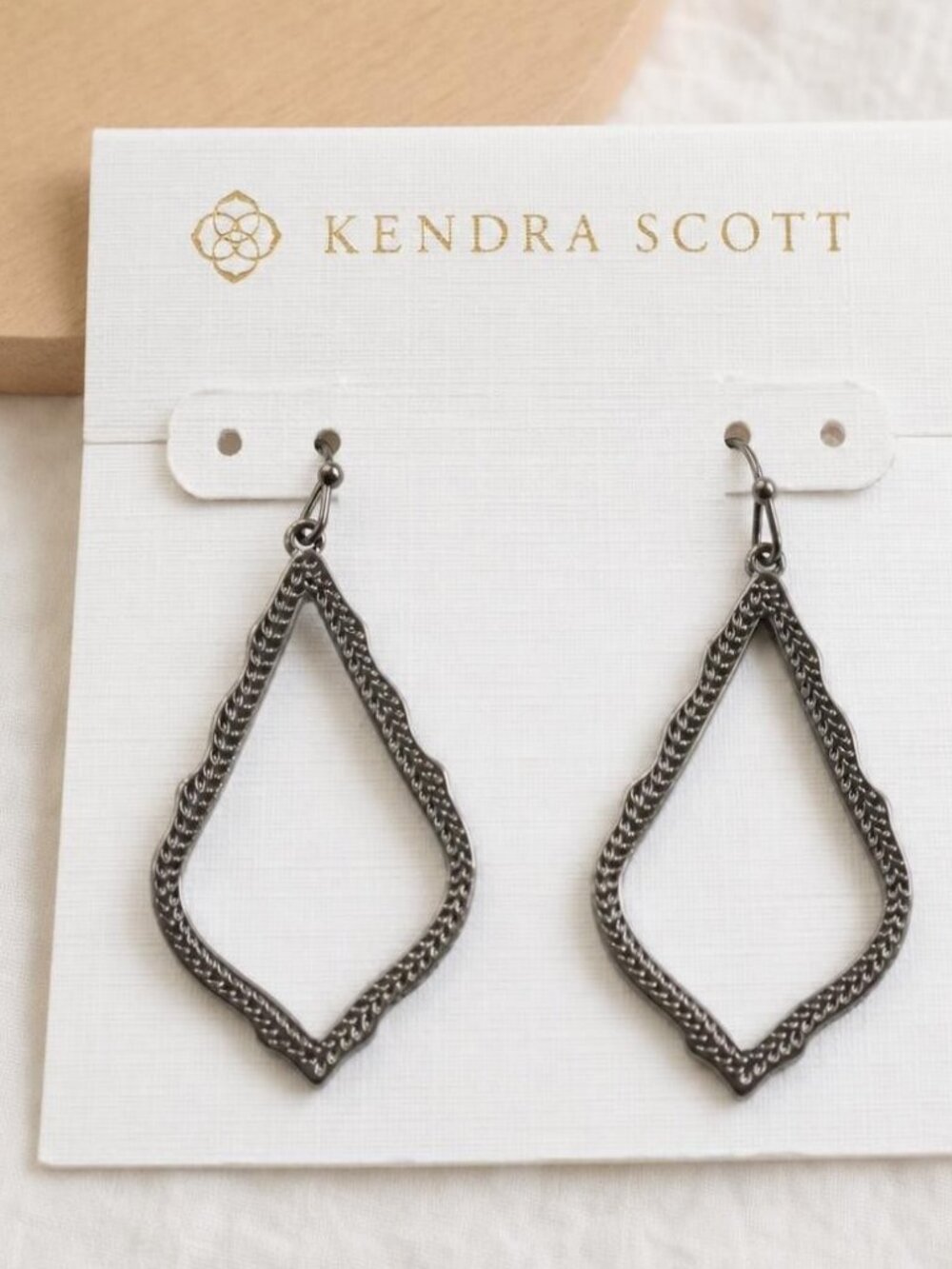 Kendra Scott Sophia Gunmetal Drop Earrings